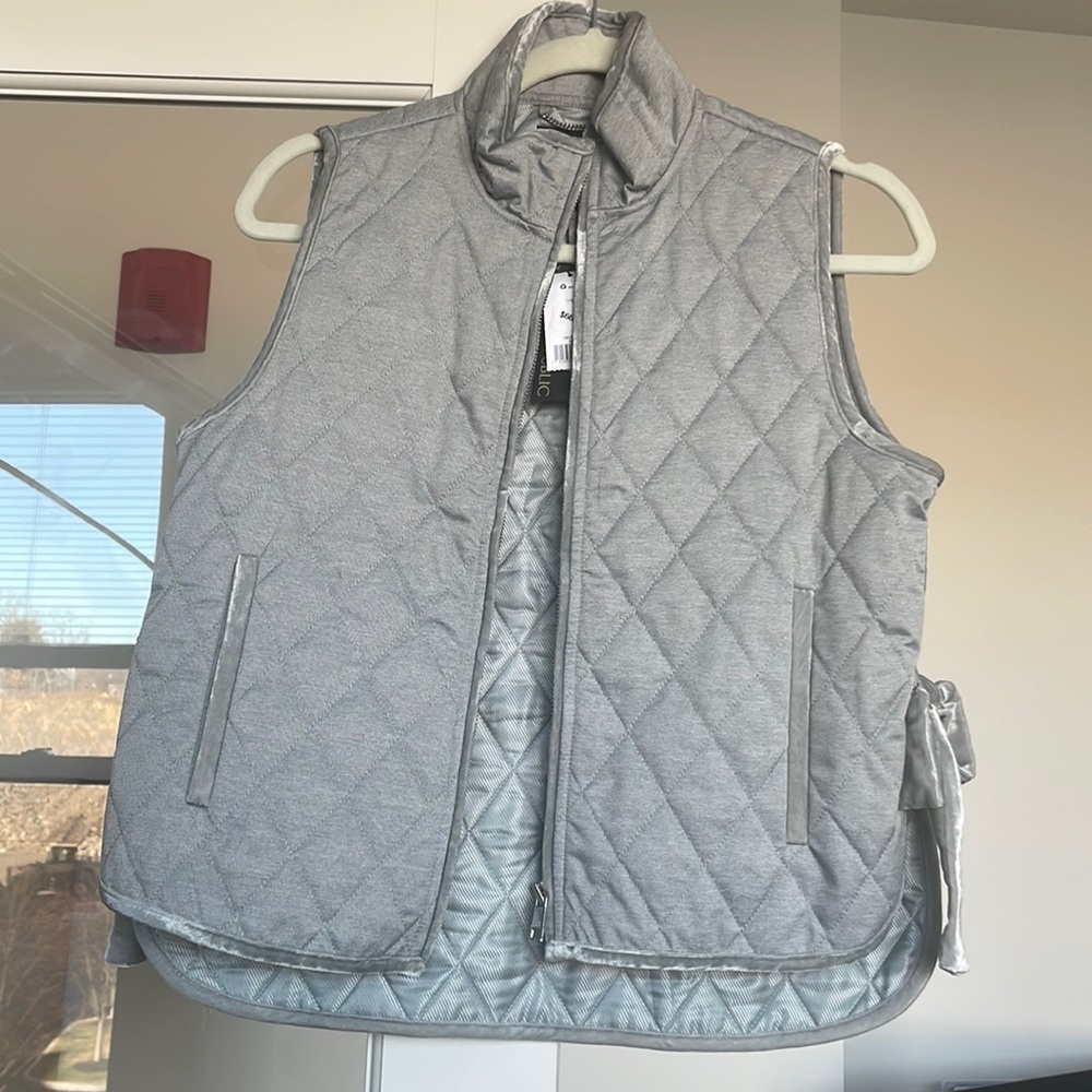 Quilted Gray Vest *NWT*